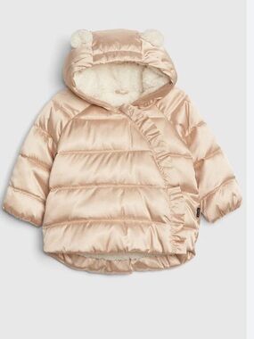 GAP Baby Shimmery Puffer Coat with Hood